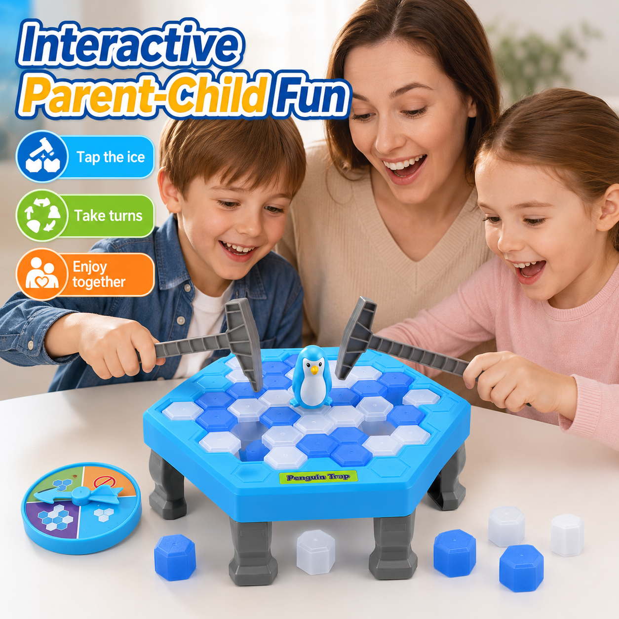 Party Games Juego - Penguin Breaking Ice Table Game Parent-child