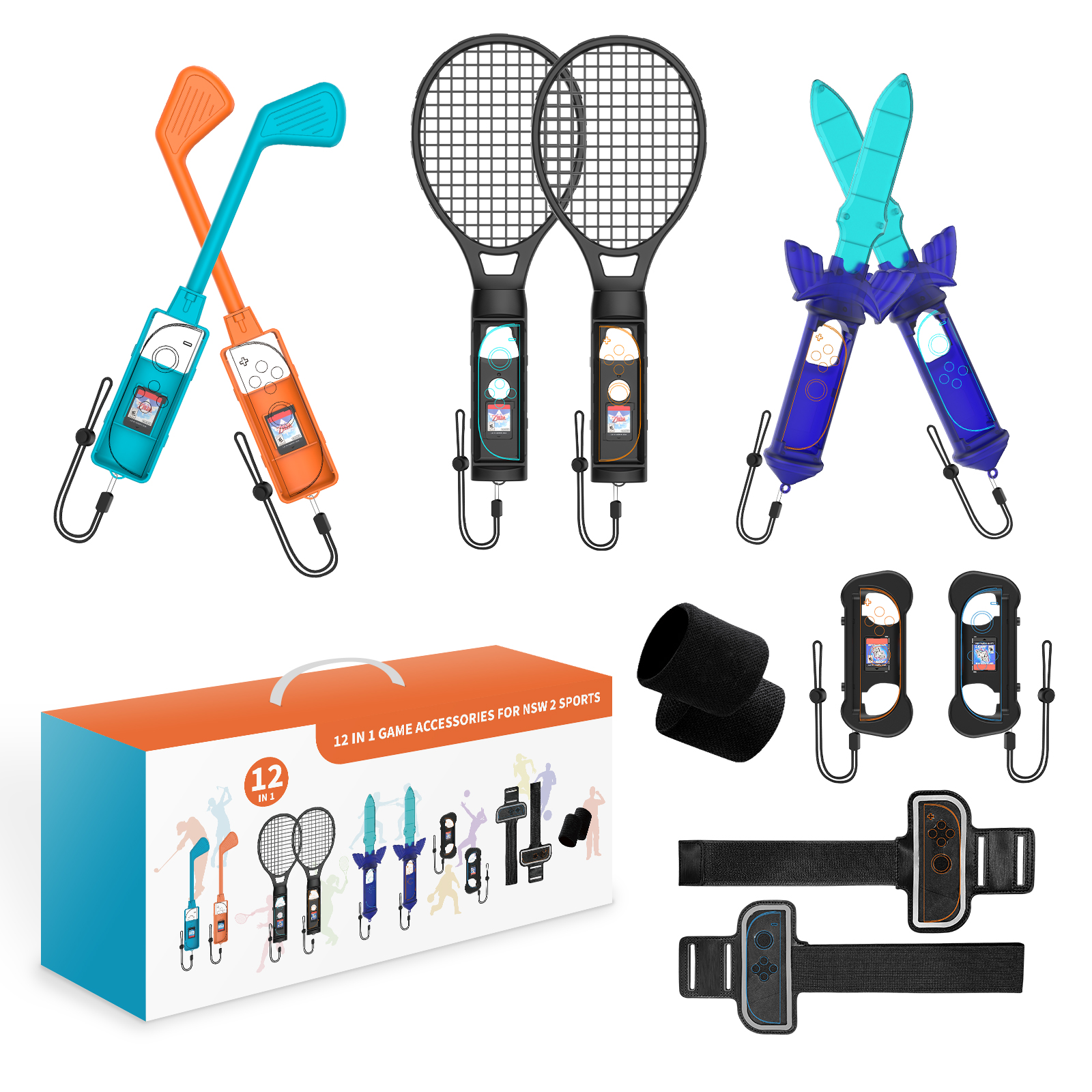 Party Games Nintendo Switch - 12 in 1 Sports Accessories Set