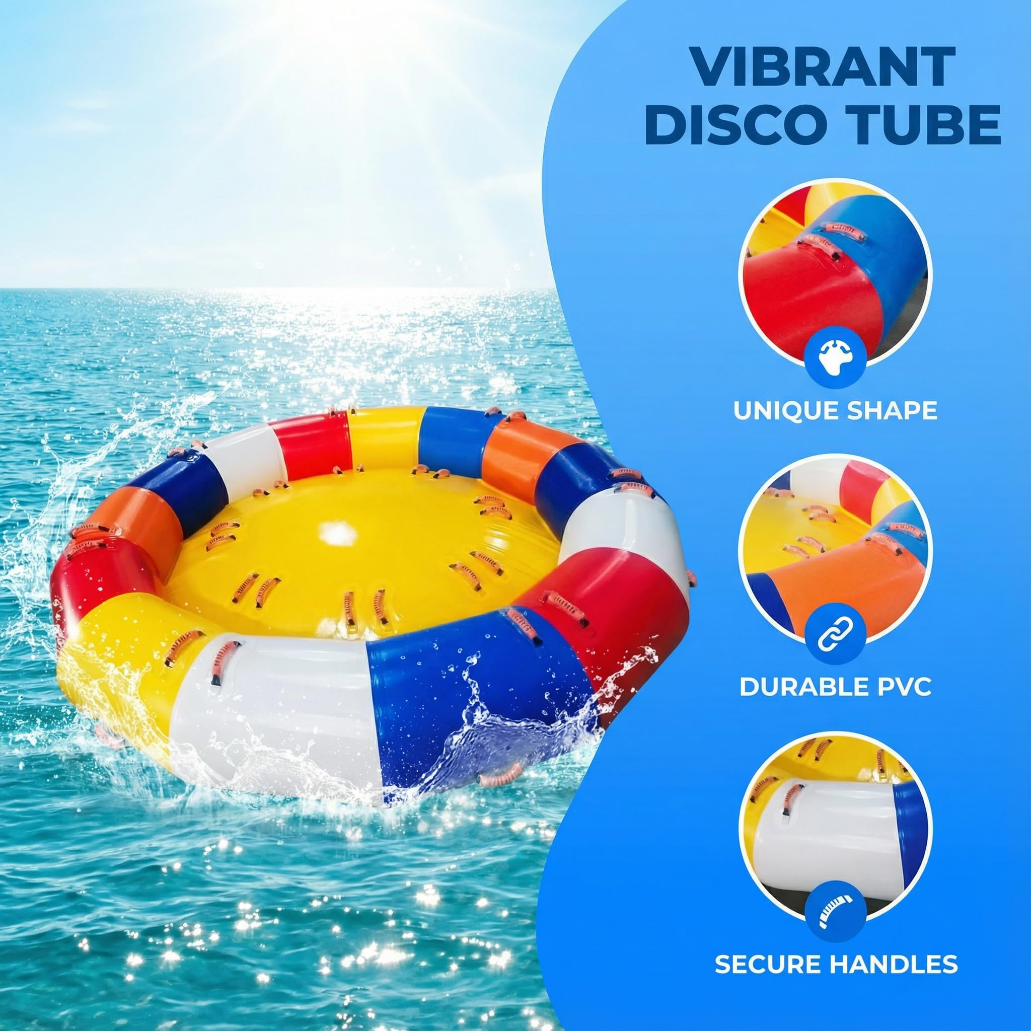 10FT Inflatable Disco Boat Spi - Party Games For Large Groups avaliação e preço