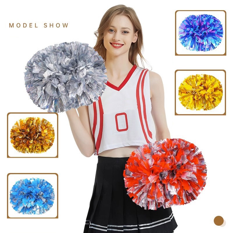 2pcs Cheerleading Pom Poms Gam - Party Games Competition avaliação e preço