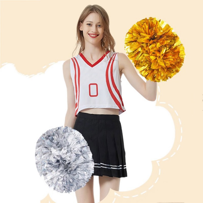 2pcs Cheerleading Pom Poms Gam - Party Games Competition avaliação e preço