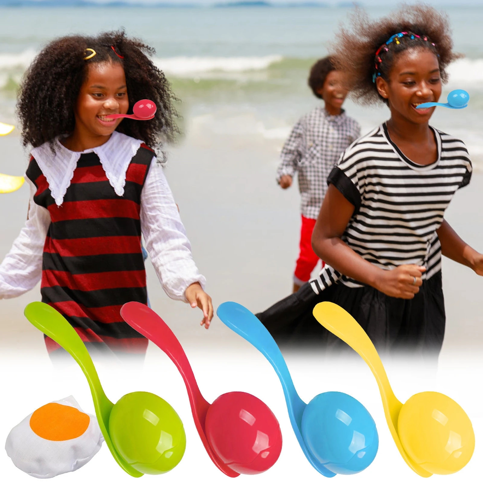 Set Egg And Spoon Game For Kid - Party Games Juego avaliação e preço