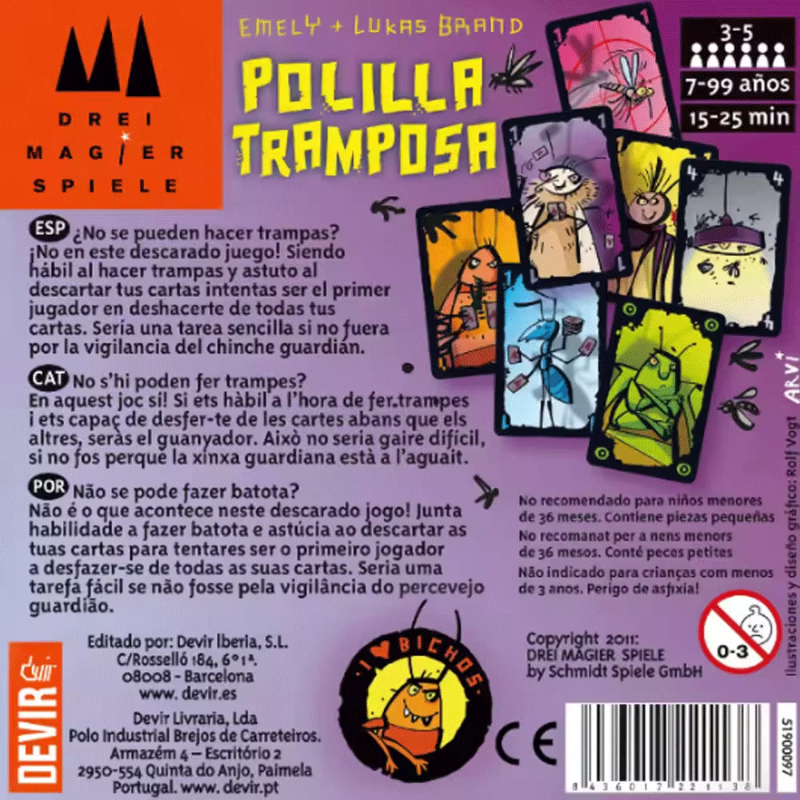 Polilla Tramposa Español Playi - Party Games Juego avaliação e preço