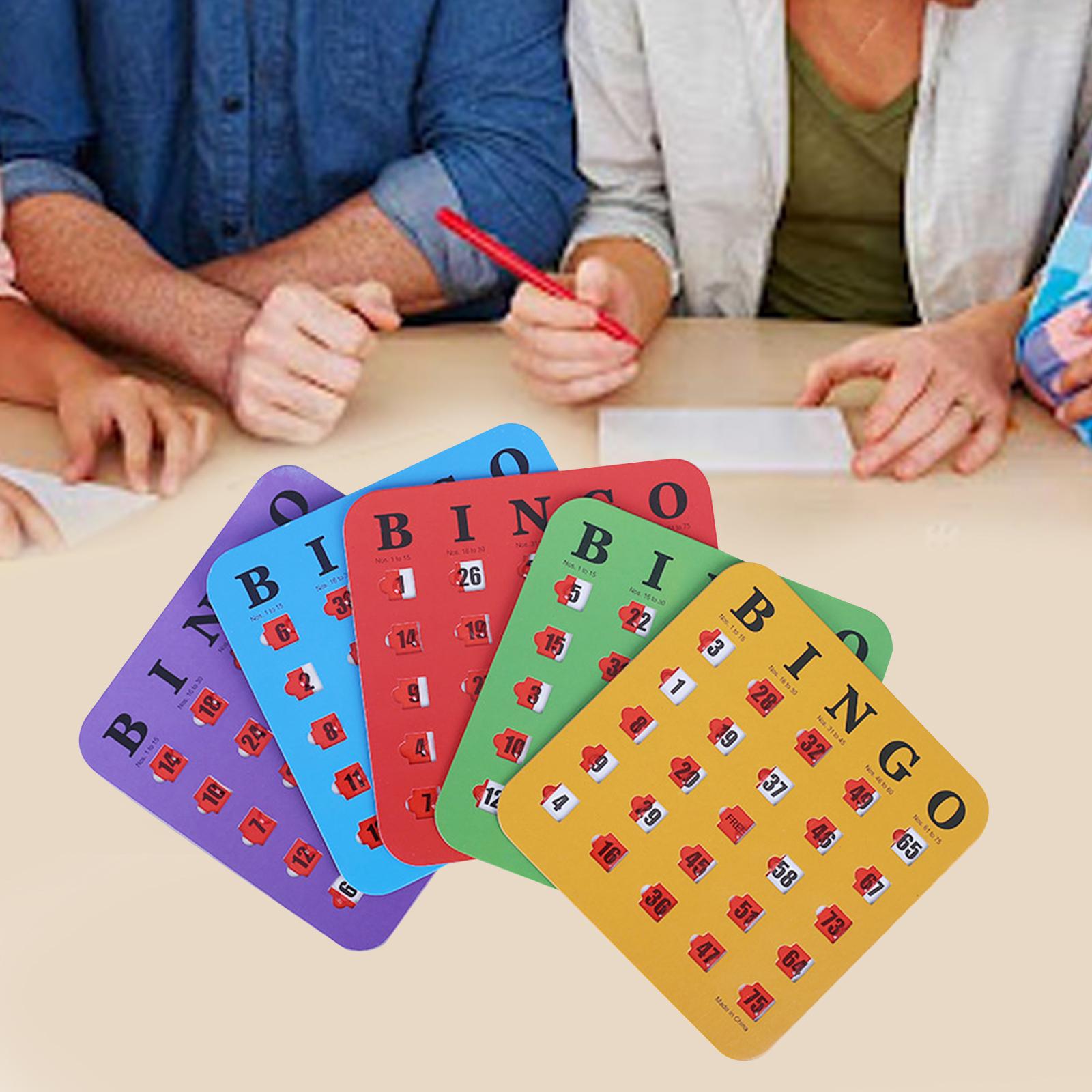 5 Pieces Bingo Game Cards Larg - Party Games For Large Groups avaliação e preço