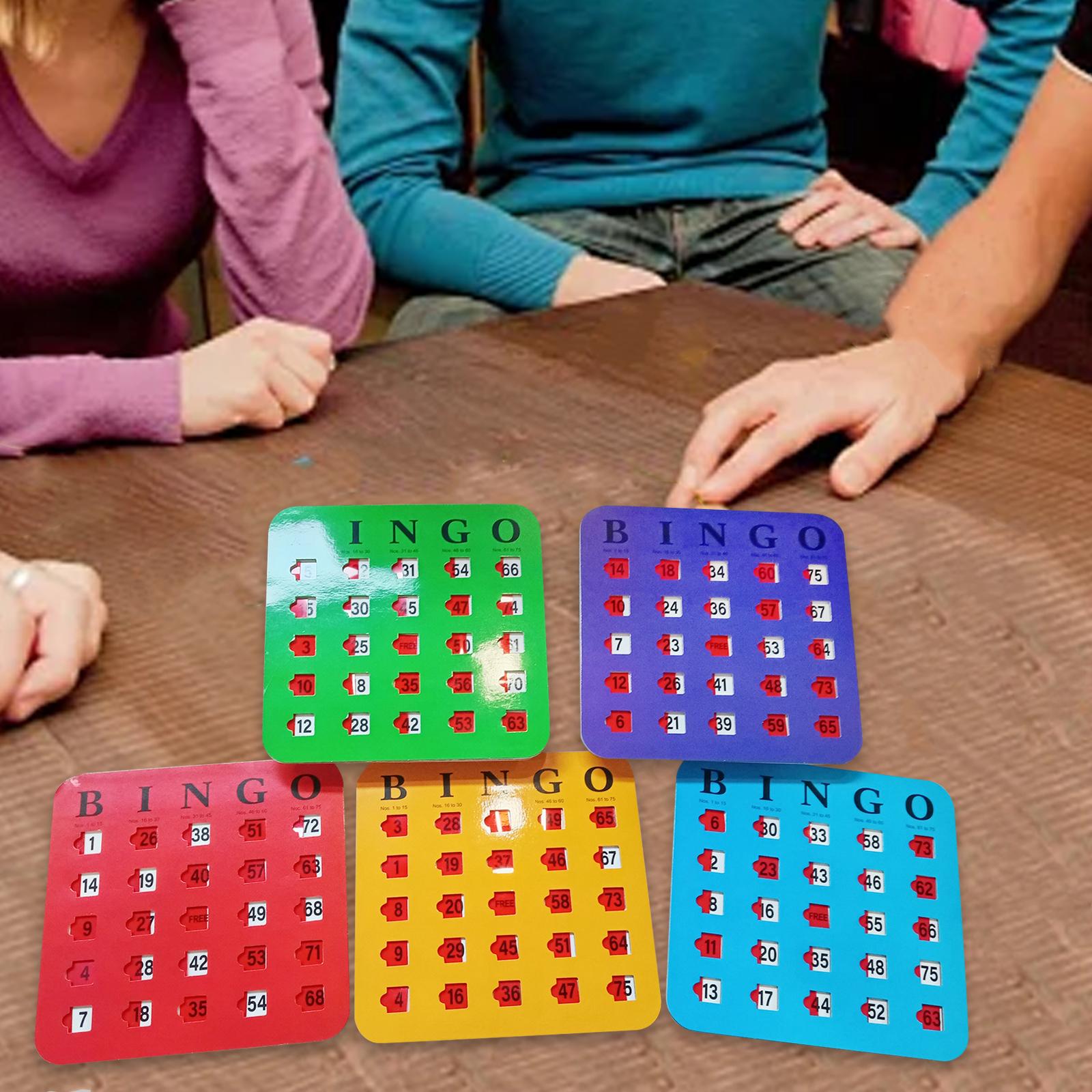 5 Pieces Bingo Game Cards Larg - Party Games For Large Groups avaliação e preço