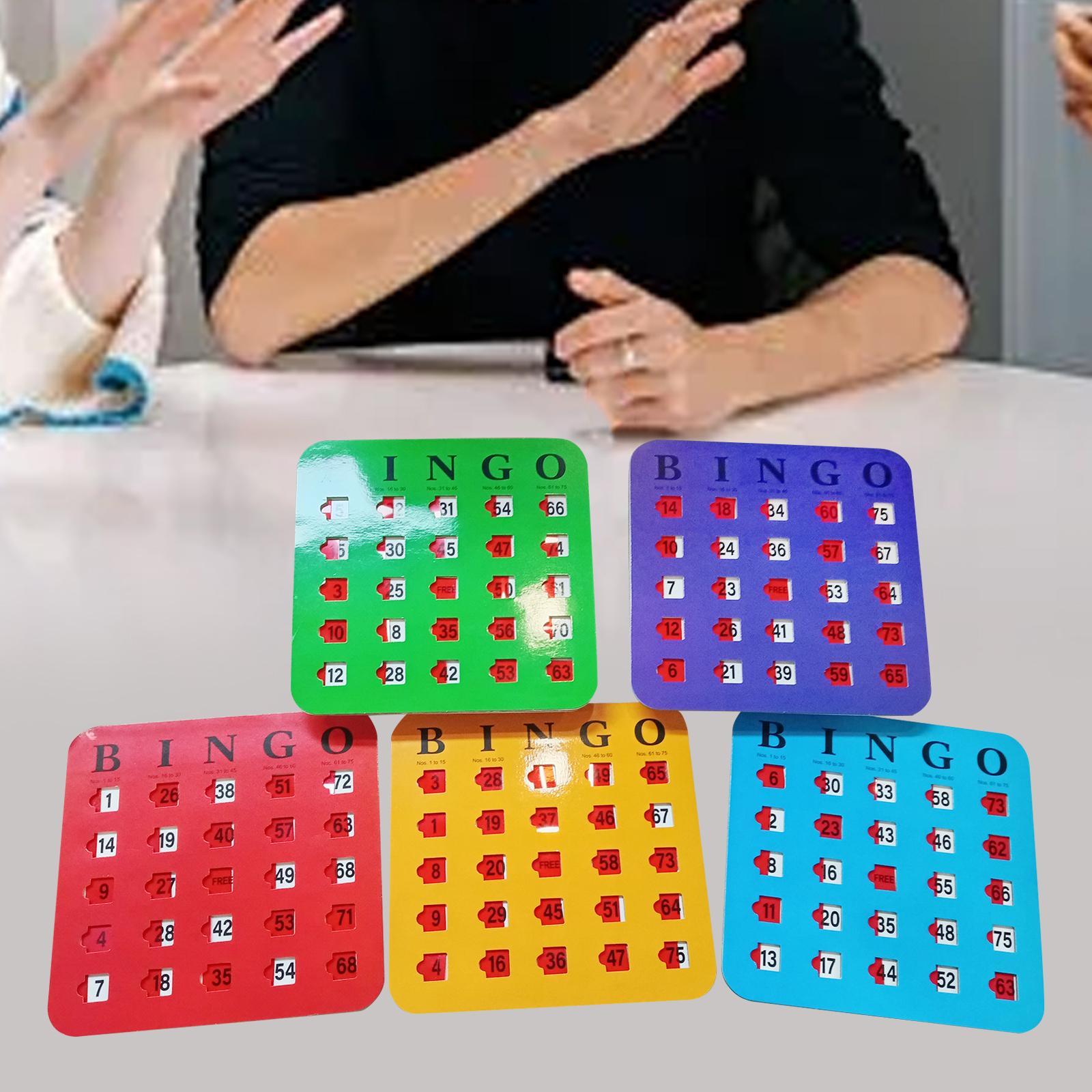 5 Pieces Bingo Game Cards Larg - Party Games For Large Groups avaliação e preço