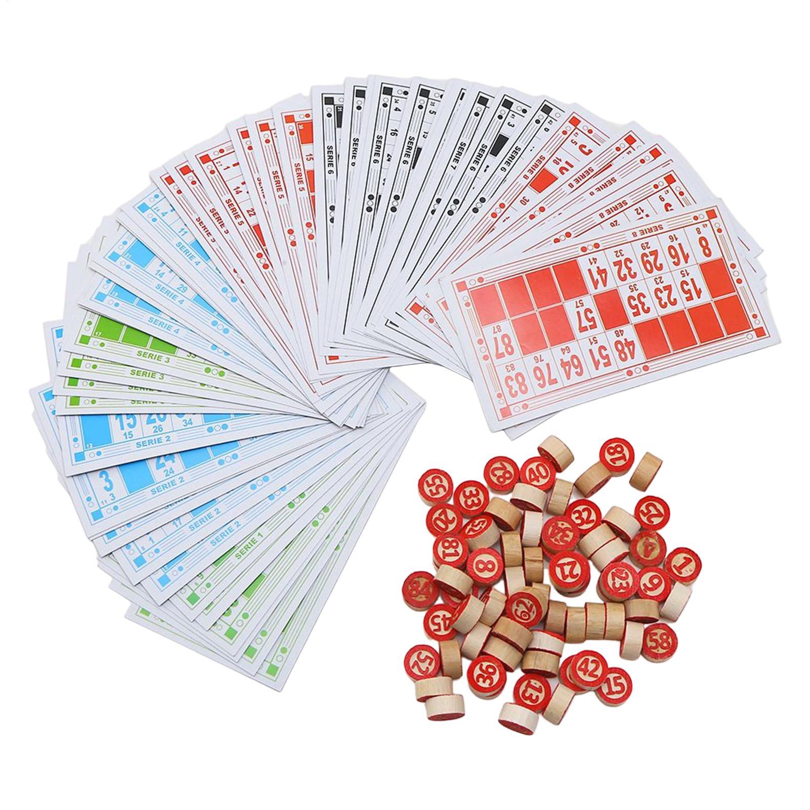 Vintage Wooden Bingo Game Set  - Party Games For Large Groups avaliação e preço