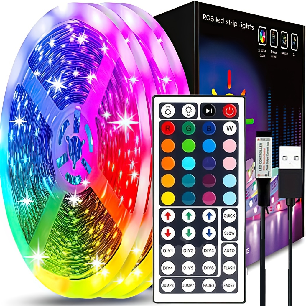 USB LED Strip Lights with 44 K - Party Games Switch avaliação e preço