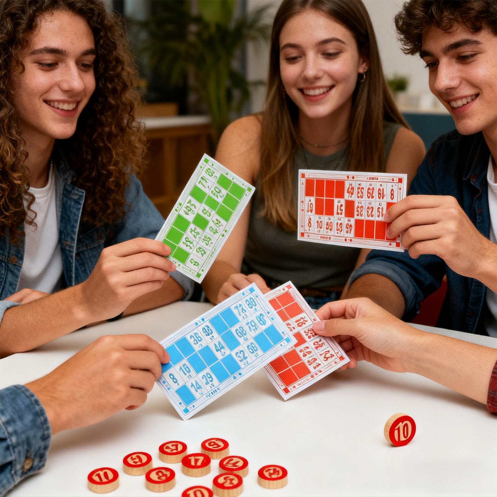 Vintage Wooden Bingo Game Set  - Party Games For Large Groups avaliação e preço