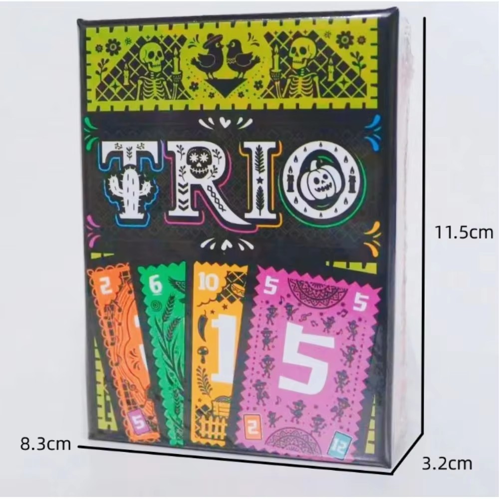 Strategic Card Board Game TRIO - Party Games Entertainer avaliação e preço