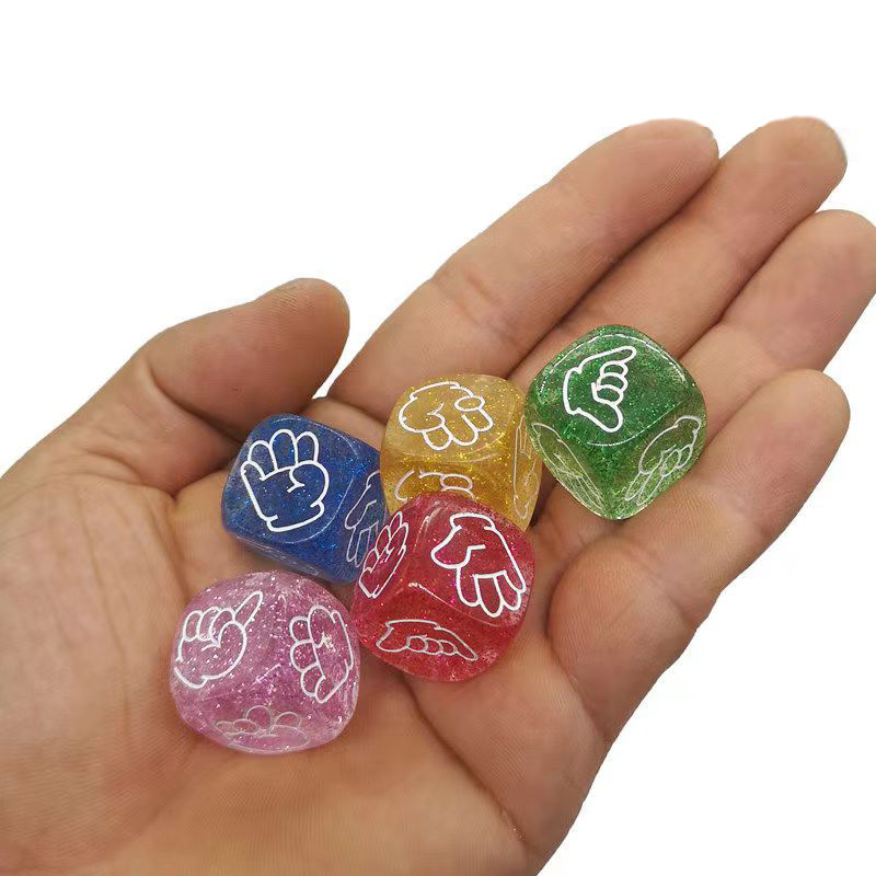 5PCS Rock Paper Scissors Dice  - Party Games Juego avaliação e preço