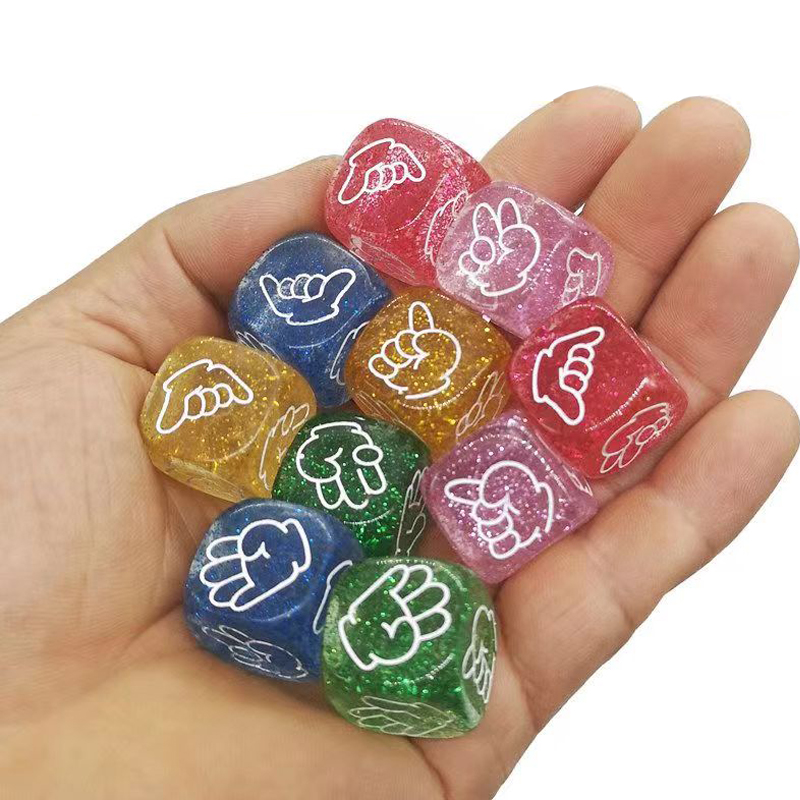 5PCS Rock Paper Scissors Dice  - Party Games Juego avaliação e preço
