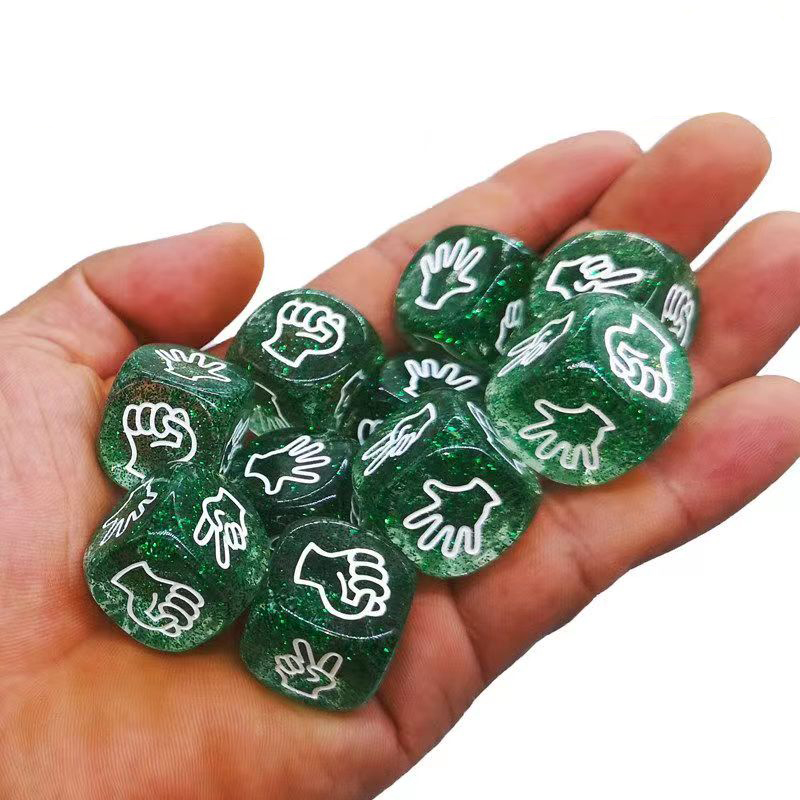 5PCS Rock Paper Scissors Dice  - Party Games Juego avaliação e preço