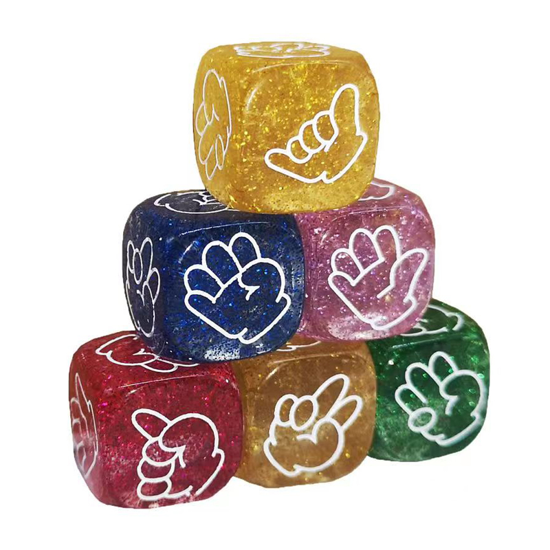 5PCS Rock Paper Scissors Dice  - Party Games Juego avaliação e preço