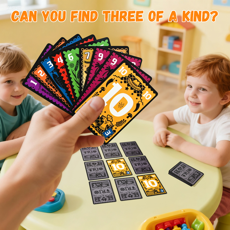 Strategic Card Board Game TRIO - Party Games Entertainer avaliação e preço