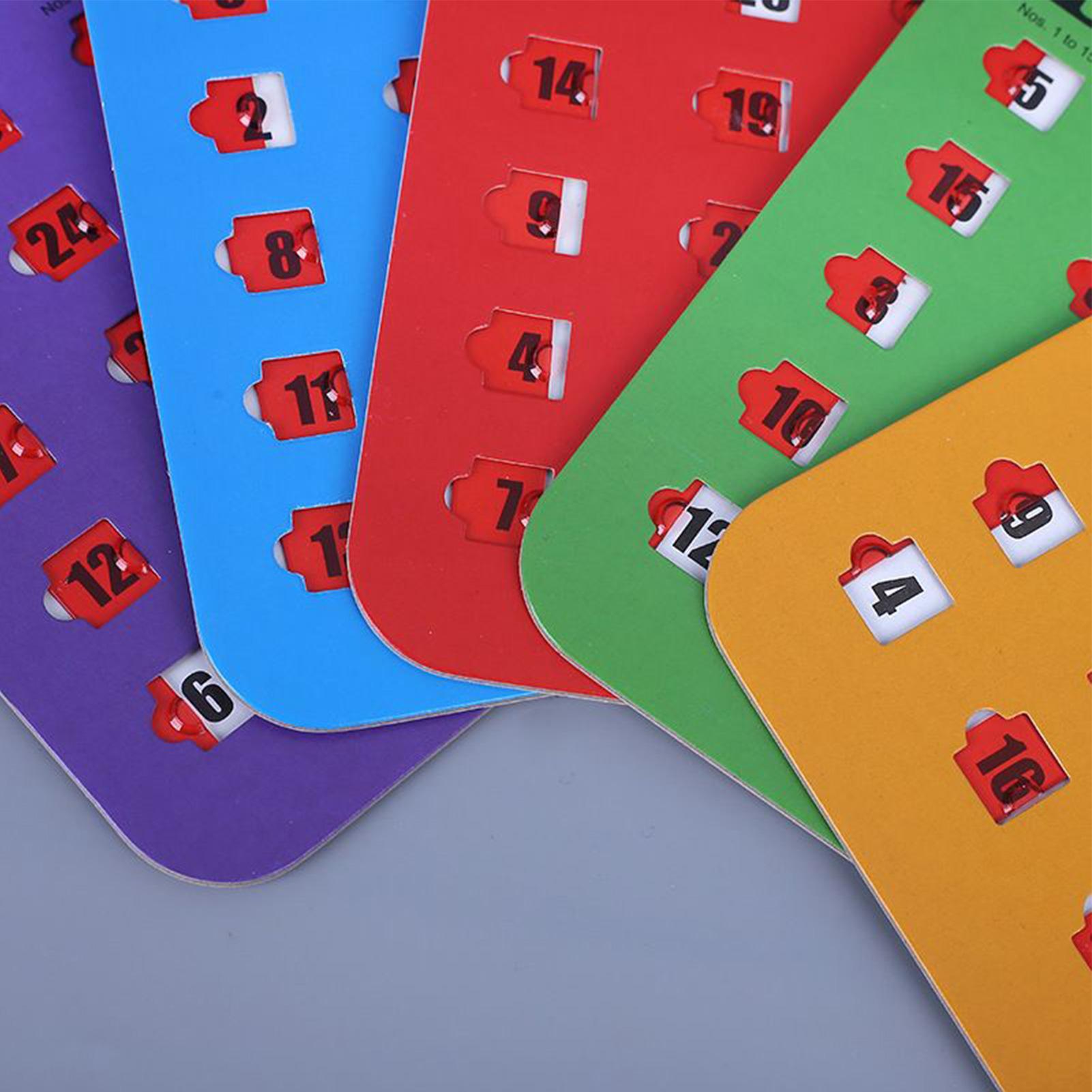5 Pieces Bingo Game Cards Larg - Party Games For Large Groups avaliação e preço