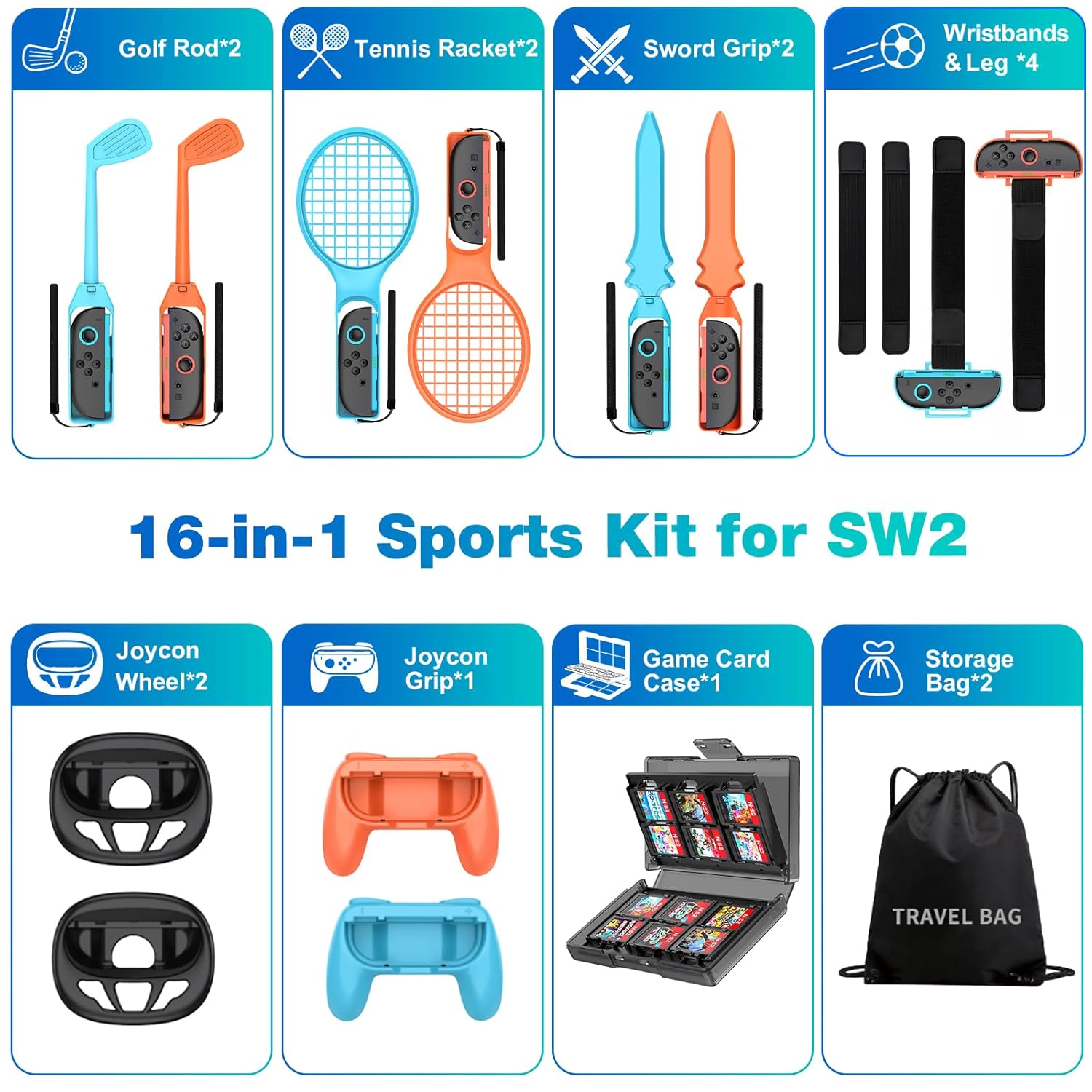 BEBONCOOL Switch 2 Sports Acce - Party Games Nintendo Switch avaliação e preço