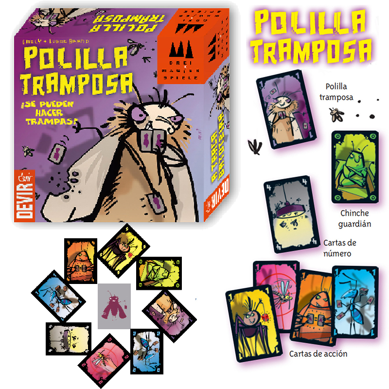 Spanish Polilla Tramposa Card  - Party Games Juego avaliação e preço