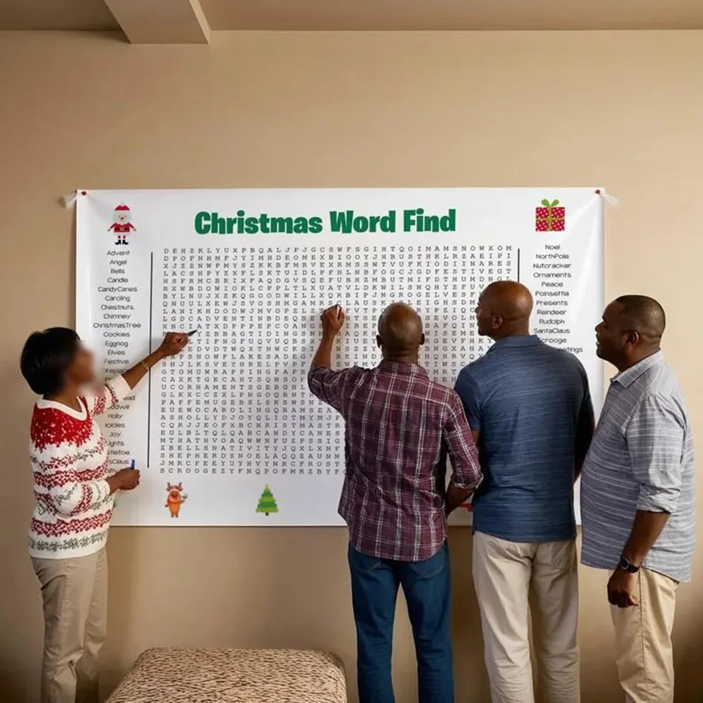 Large Christmas Word Search Po - Party Games For Large Groups avaliação e preço