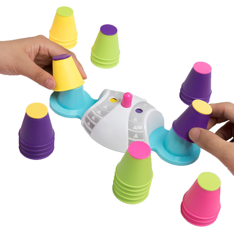 Folding Cup Stracking Game spo - Party Games Competition avaliação e preço