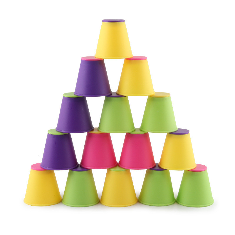 Folding Cup Stracking Game spo - Party Games Competition avaliação e preço