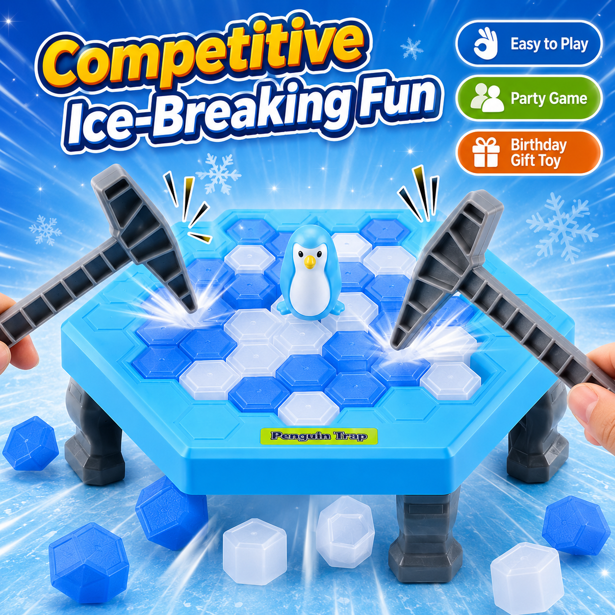 Penguin Breaking Ice Table Gam - Party Games Juego avaliação e preço