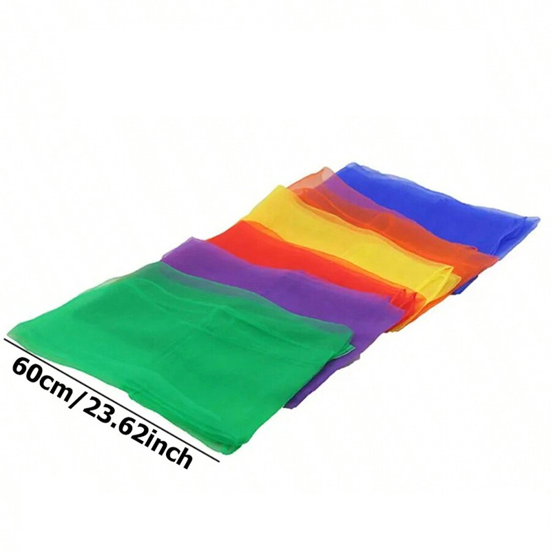 Six Color Silk Scarf Party Fav - Party Games No Props avaliação e preço
