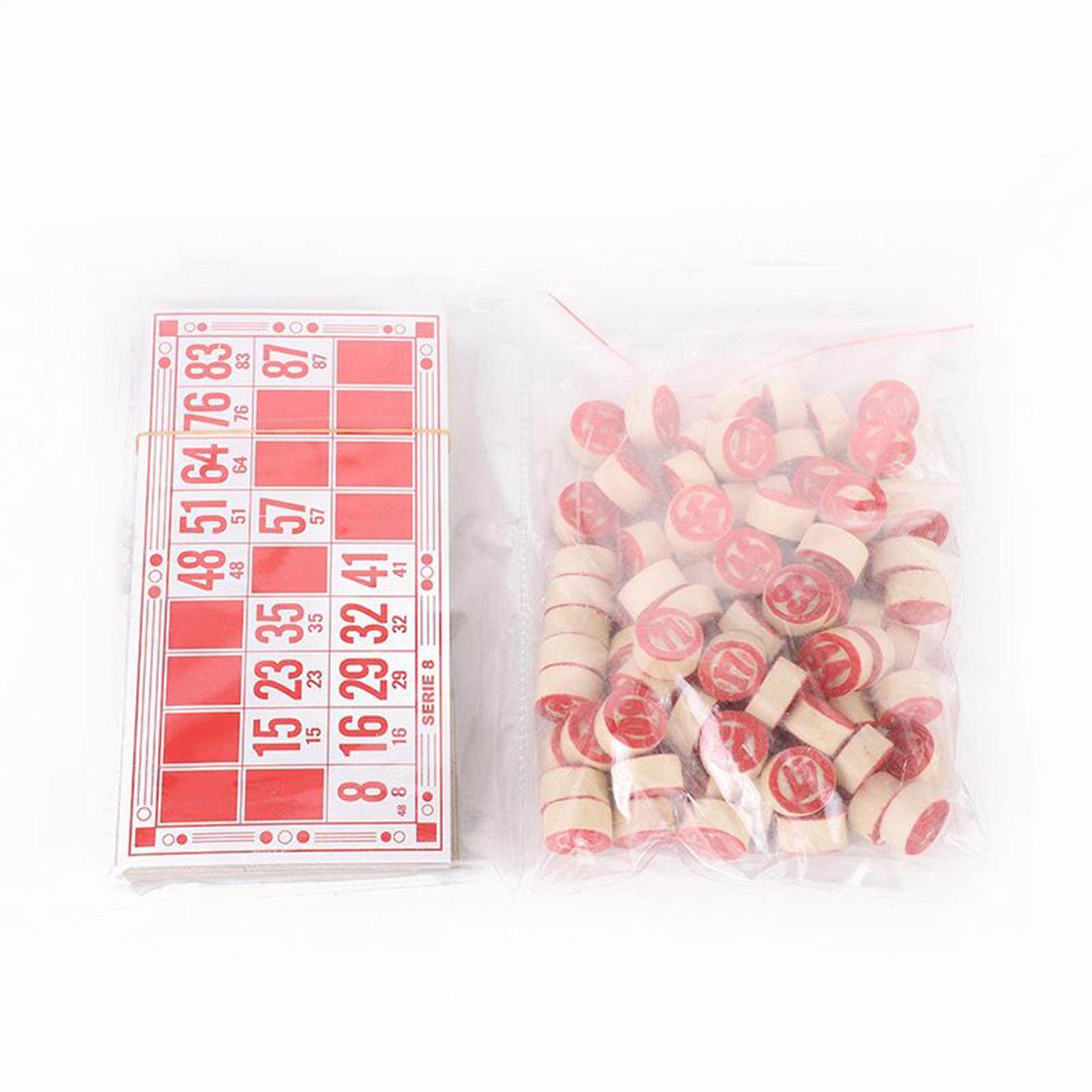 Bingo Set Vintage Wooden Inter - Party Games For Large Groups avaliação e preço