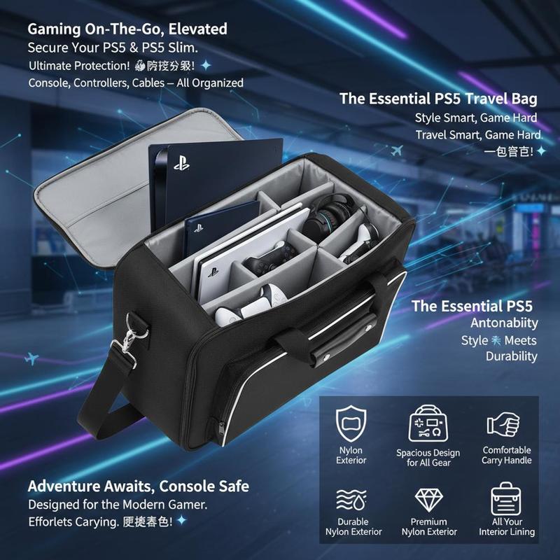 Game Console Suitcase 17x12x7  - Party Games In Ps5 avaliação e preço
