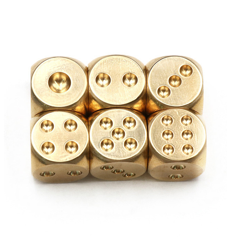 6PCS Metal Game Dice Stress Re - Party Games Ideas For Adults avaliação e preço