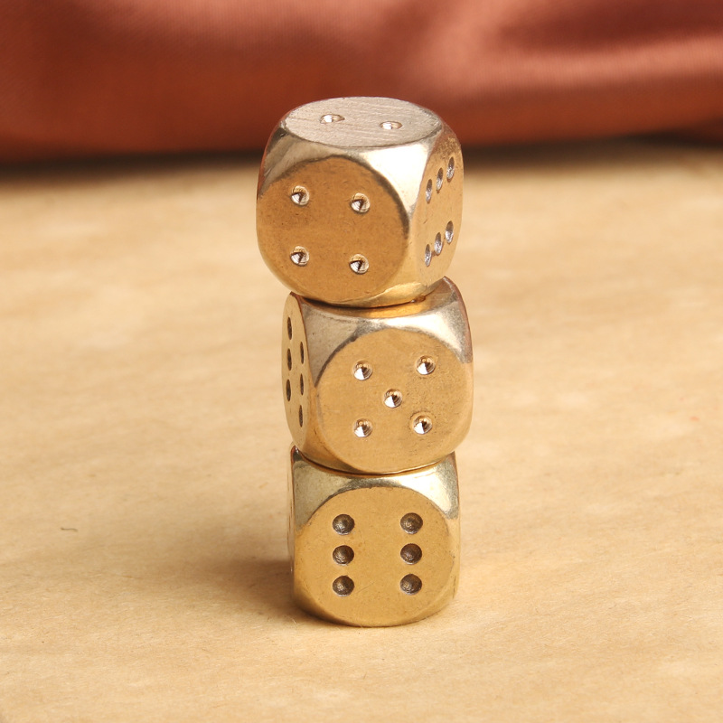 6PCS Metal Game Dice Stress Re - Party Games Ideas For Adults avaliação e preço