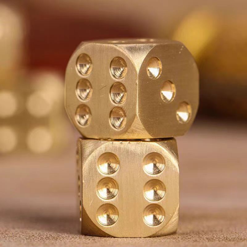 6PCS Metal Game Dice Stress Re - Party Games Ideas For Adults avaliação e preço
