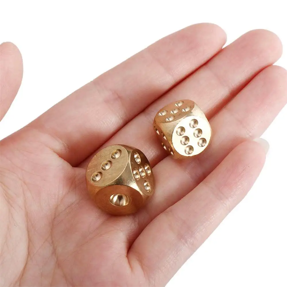 6PCS Metal Game Dice Stress Re - Party Games Ideas For Adults avaliação e preço