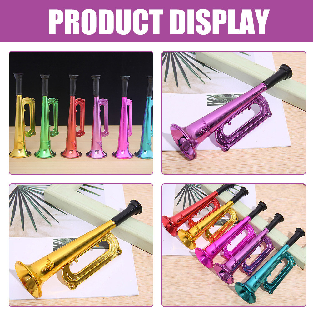 18Pcs Fun Plastic Horn Noisema - Party Games No Props avaliação e preço