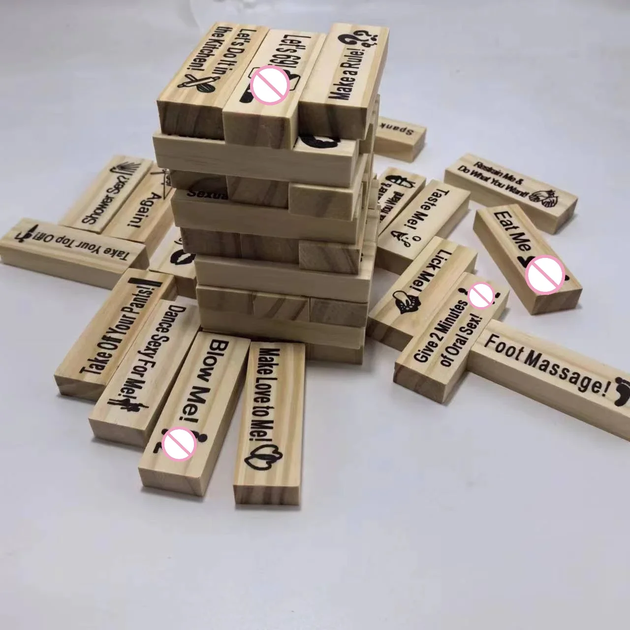 Block Tower Game Couple Activi - Party Games Ideas For Adults avaliação e preço