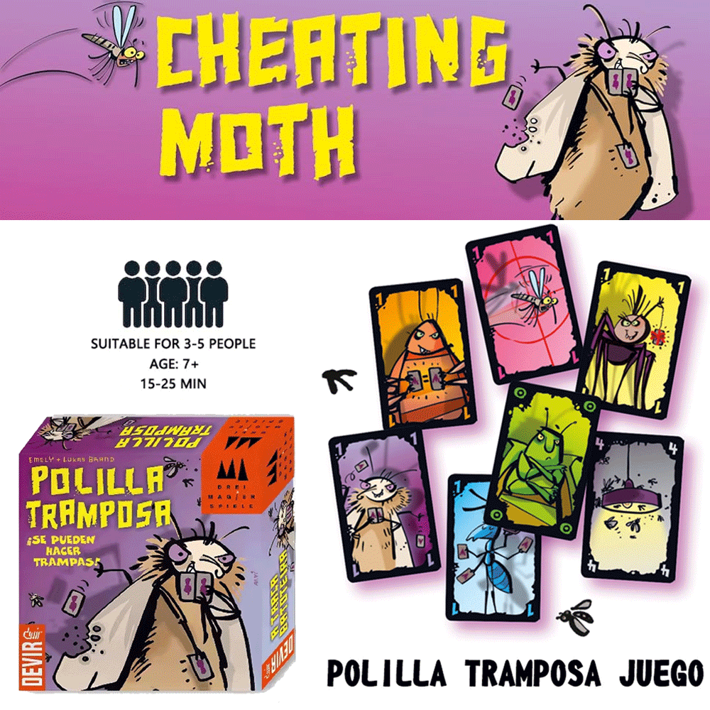 Polilla Tramposa Board Games T - Party Games Juego avaliação e preço