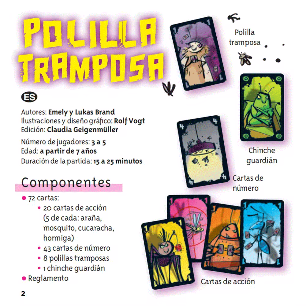 Polilla Tramposa Board Games T - Party Games Juego avaliação e preço