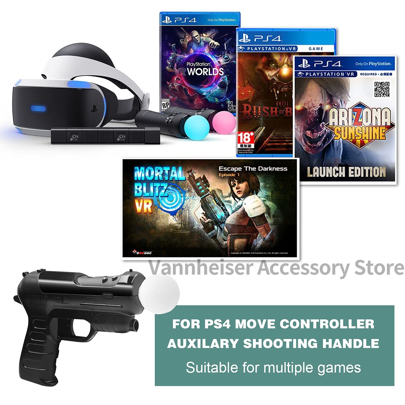 2PCS Somatosensory Handle Gun- - Party Games Playstation avaliação e preço