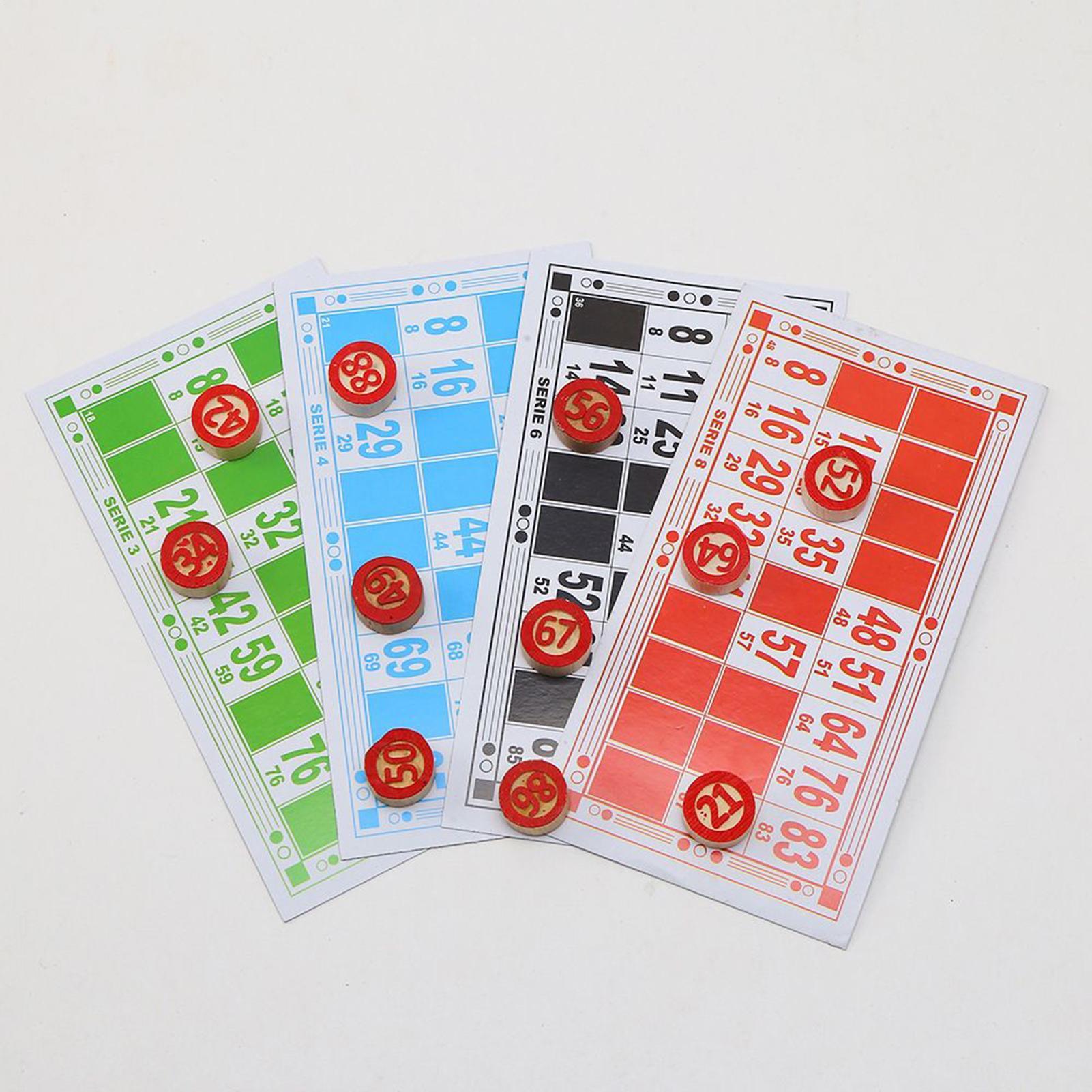 Bingo Card Game Vintage Wooden - Party Games For Large Groups avaliação e preço